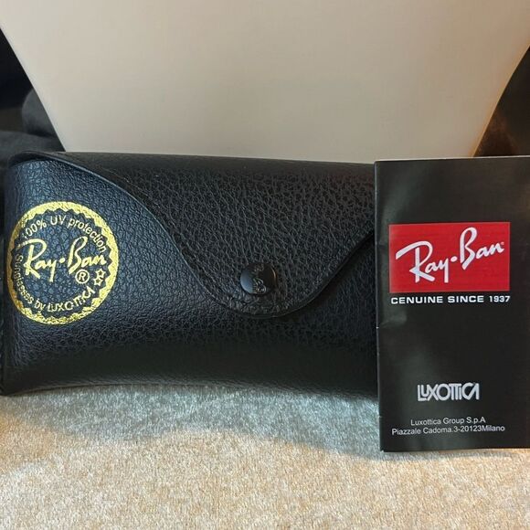 New Foldable Rayban G-15 Black Green Lense Aviator Sunglasses - Picture 11 of 11